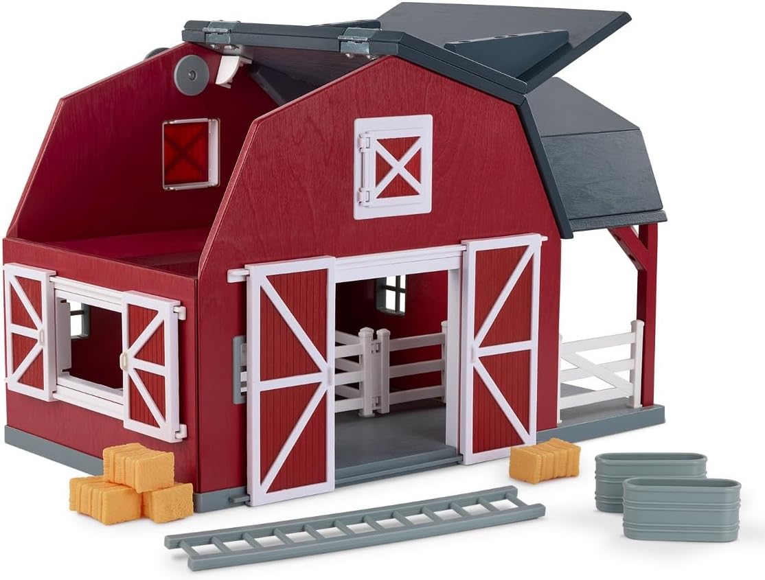 Terra By Battat Terra Battat – Wooden Animal Barn Farm Toys Playset for Kids 3+ (20 pc),Multicolor,19. 57 (L) x 13. 90 (W) x 13. 07 (H) inches