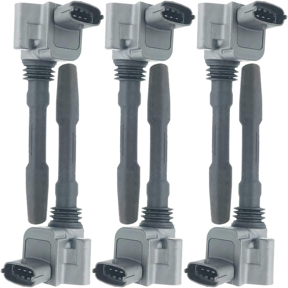 Set of 6 Ignition Coil Pack Compatible With MASERATI QUATTROPORTE VI 3.0 S Q4 GHIBLI III 3.0 S Q4 LEVANTE 3.0 D/S Q4 2013- Replaces OEM 288233 77430002 IC05104 R1720C00101 0986221138 (6)