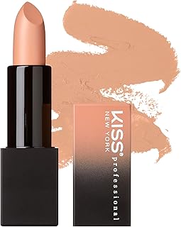 KISS New York Professional Rich Pigmented Lipstick, Smooth Satin Finish, Long Lasting, Infused with Shea Butter and Vitamin E (Ivory Oat)