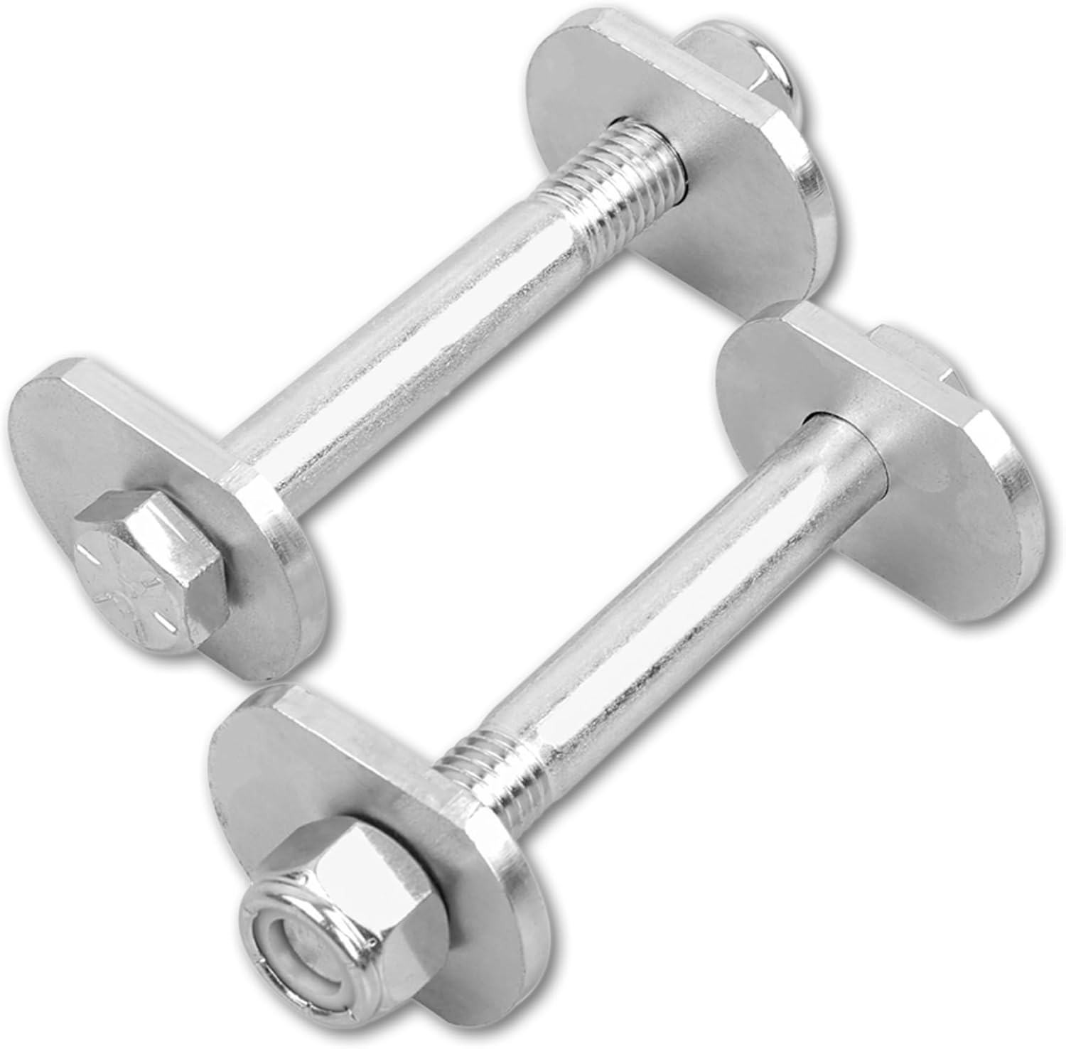 Front Lower Control Arm Cam Bolt Delete Eliminator Kit Compatible with 1997-2006 Jeep Wrangler TJ, 1984-2001 Cherokee XJ, 1993-1998 Grand Cherokee ZJ