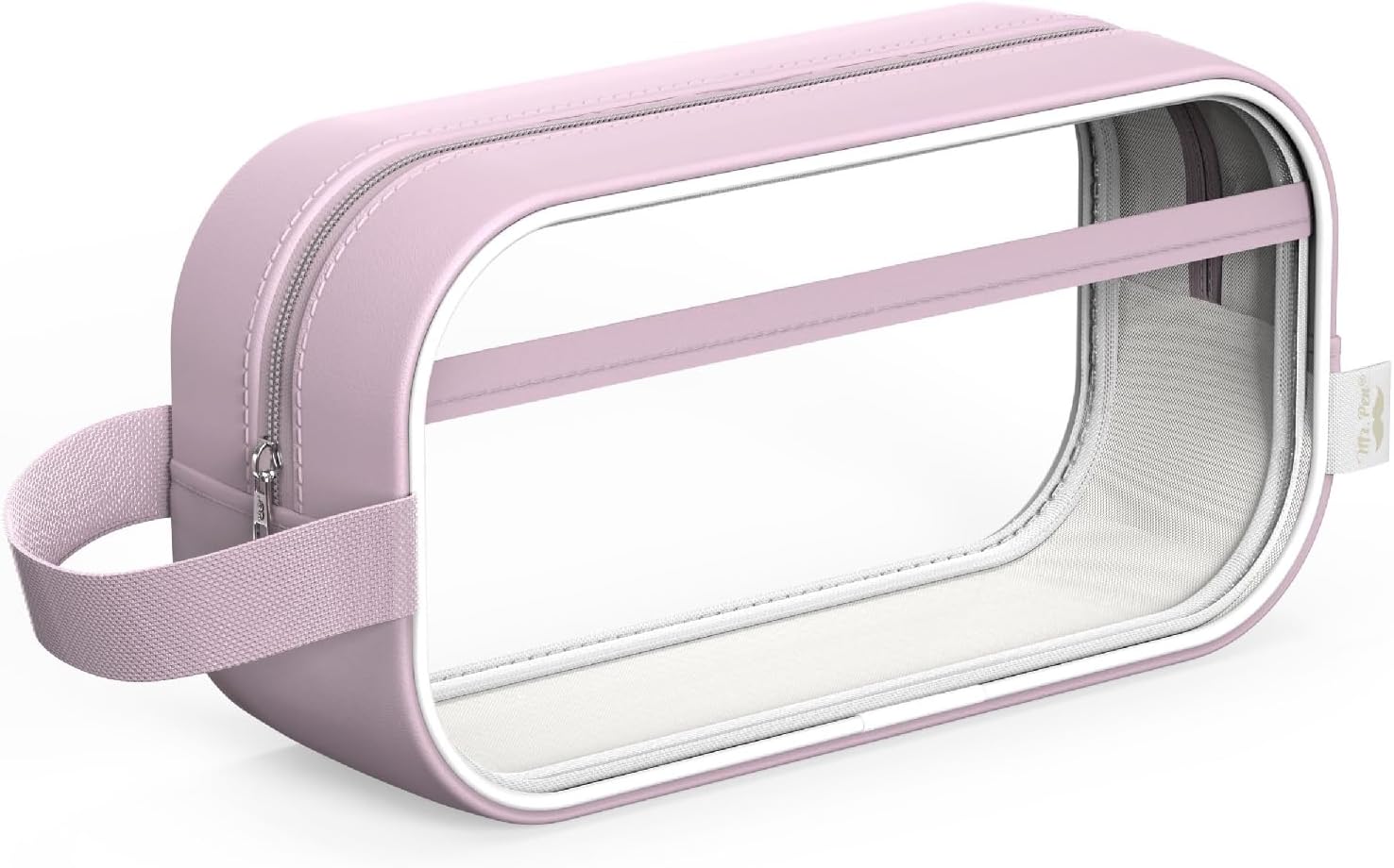 Mr. Pen- Clear Pencil Pouch, Pink, Clear Pencil Case, Pencil Bags, Clear Pouch