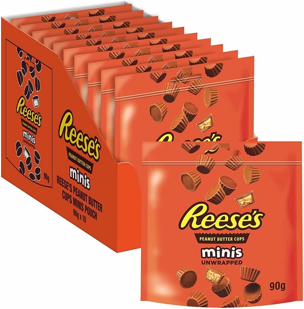 Reese's Peanut Butter Cup Minis Pouch, Pack of 10 x 90g