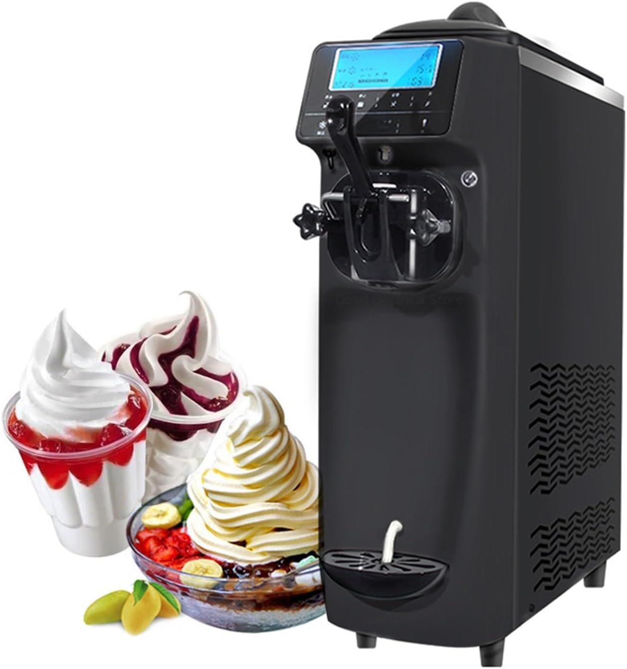 CLoxks whippy ice cream machine for home Soft Ice Cream Machine Commercial Ice Cream Making Machine Summer Snack Shop Cafe Desktop Ice Cream Maker fruit ice cream machine for home use