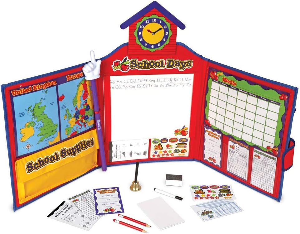 Learning Resources Pretend & Play Original School Set, Complete Pretend School Playset, Starting School Toy, Ages 3+
