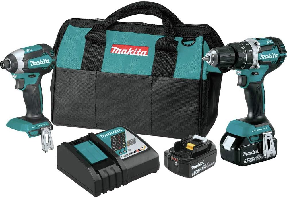 Makita XT269T 18V LXT Lithium-Ion Brushless Cordless 2-Pc. Combo Kit (5.0Ah)