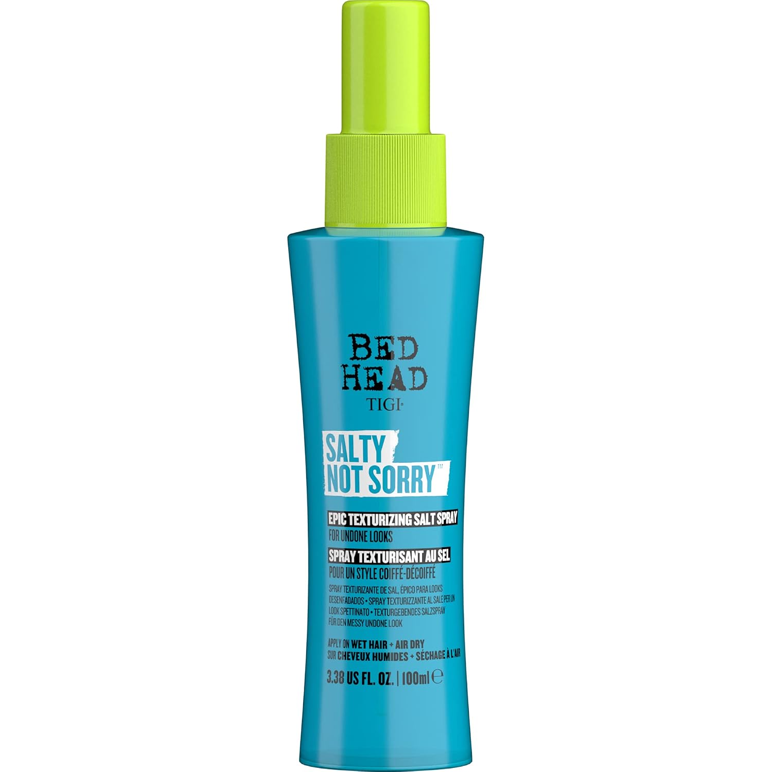 Bed Head by TIGI Salty Not Sorry Texturizing Salt Spray for Natural Undone Hairstyles, 3.38 fl oz