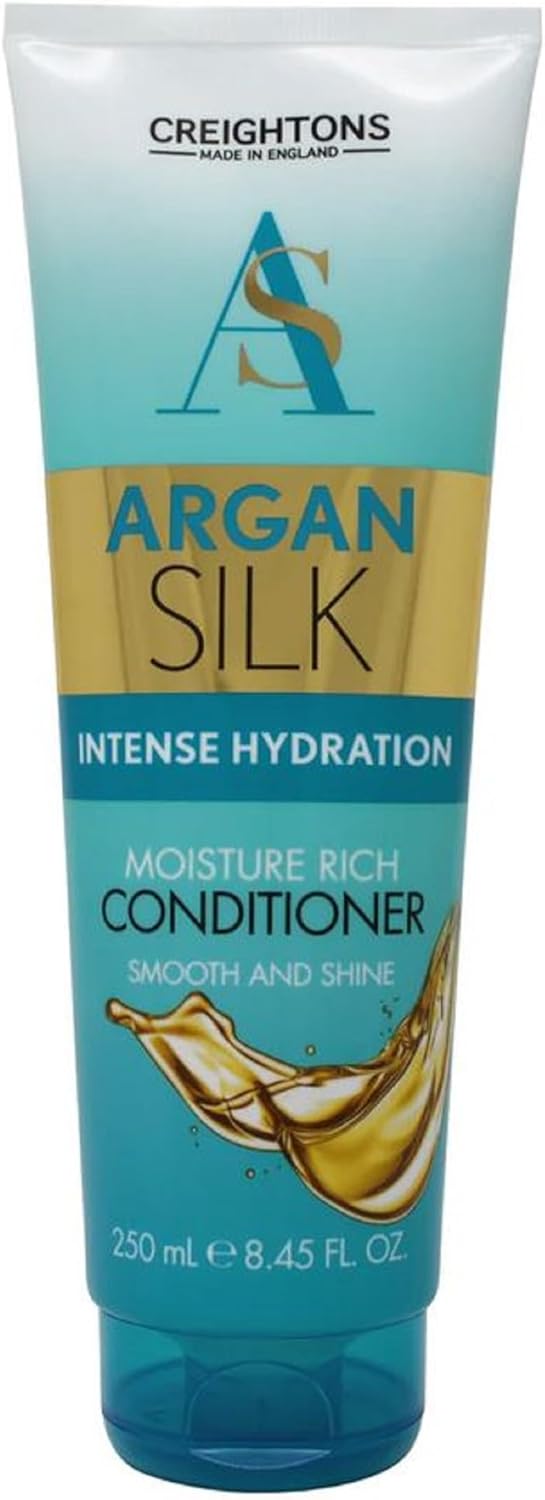 Creightons Argan Smooth Moisture Rich Conditioner (250 ml) - Professionally Formulated with Argan Oil from Morocco, Replenishes Moisture for Strength & Shine, For all Hair Types