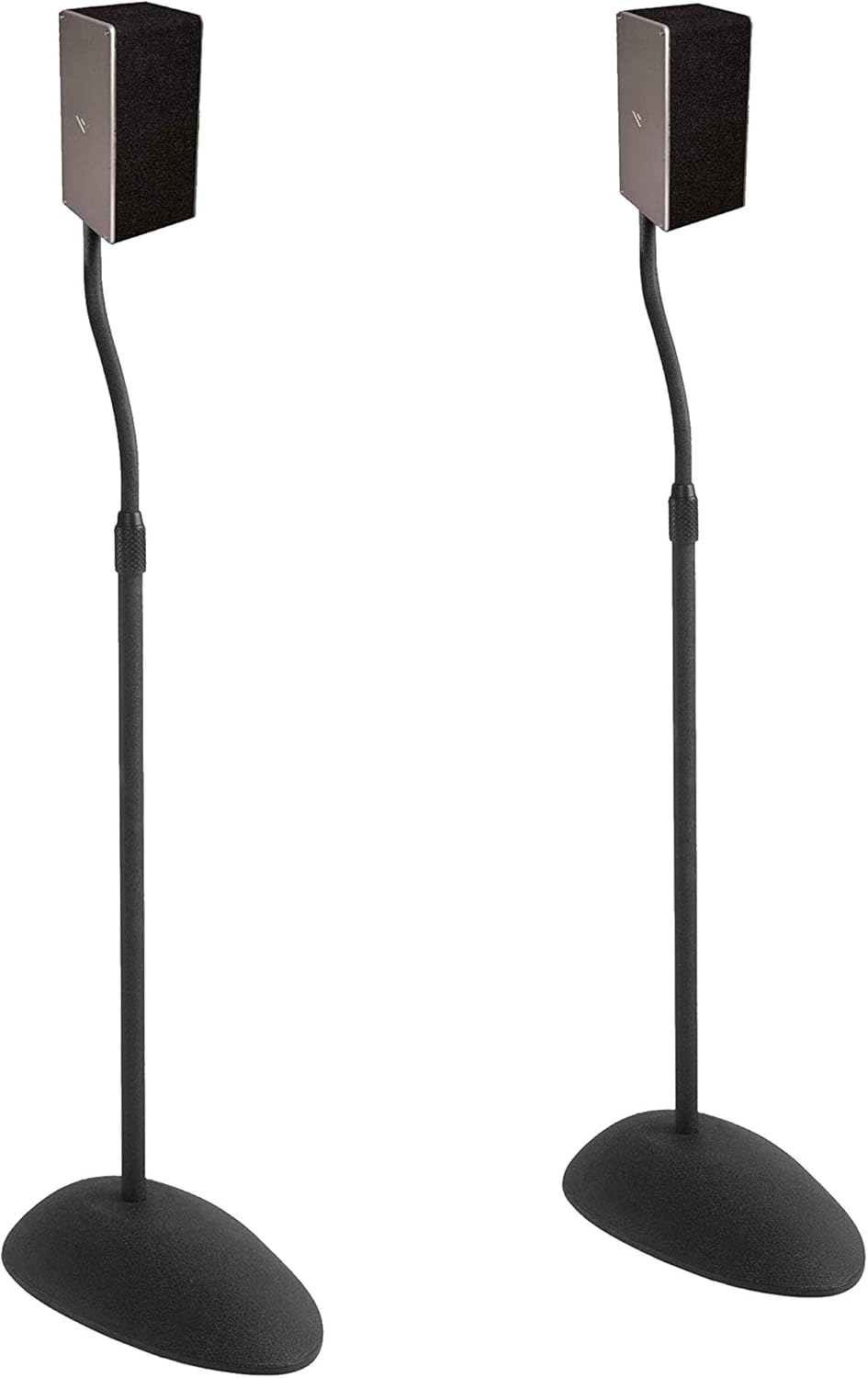 ECHOGEAR Universal Speaker Stands - Height Adjustable with Universal Compatibility - Works with Vizio, Klipsch, Bose & More - Includes Built-in Cable Management - Great for Rear Surround Sound - Pair
