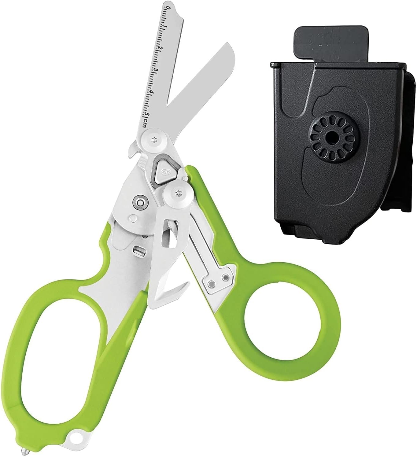 Raptor All-in-One Tactical Scissors - First Aid Shears, Firefighter Tools Set, Ring Cutter, Glass Breaker in Tuff Cut Scissors with Utility Holster