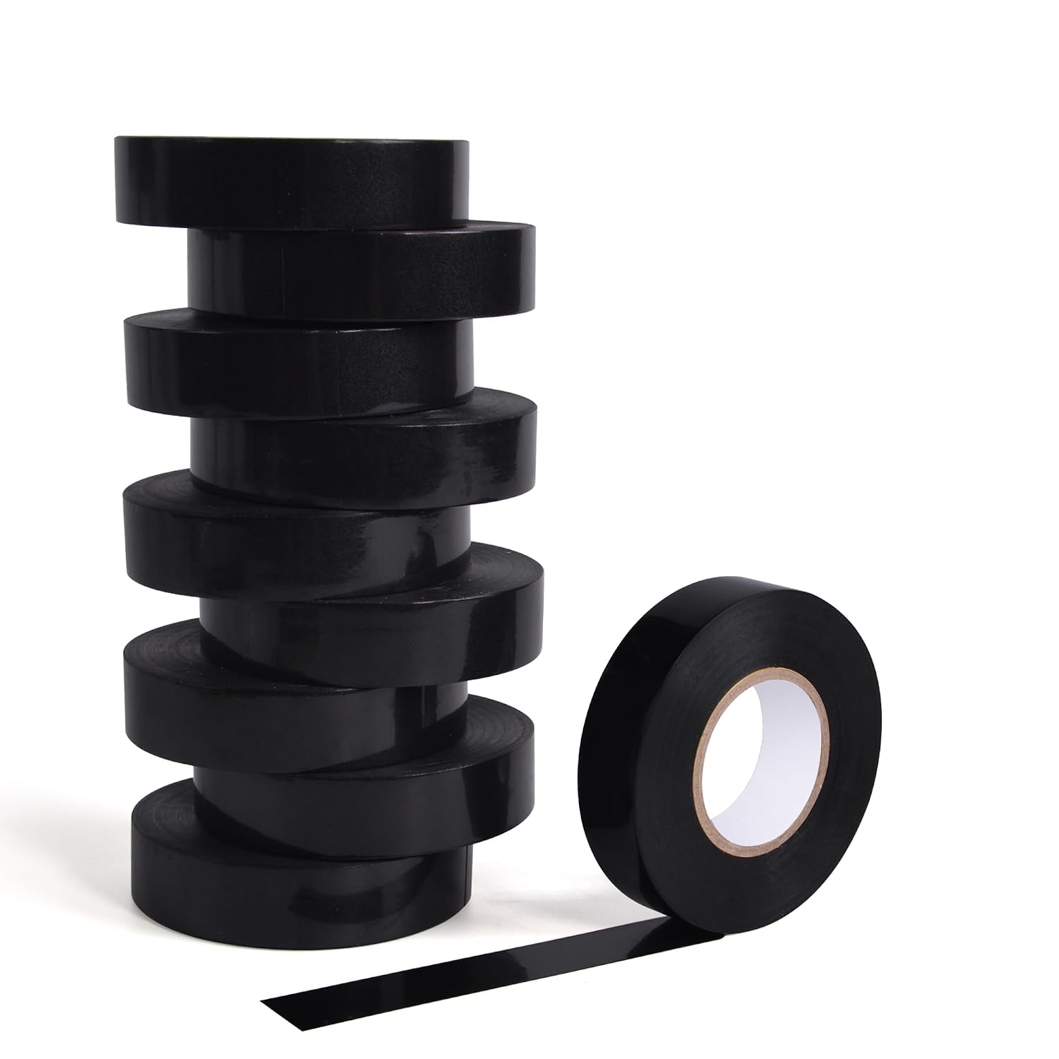 TAPEBEAR 10 Rolls Black Electrical Tape, Strong Adhesive Electric Tape