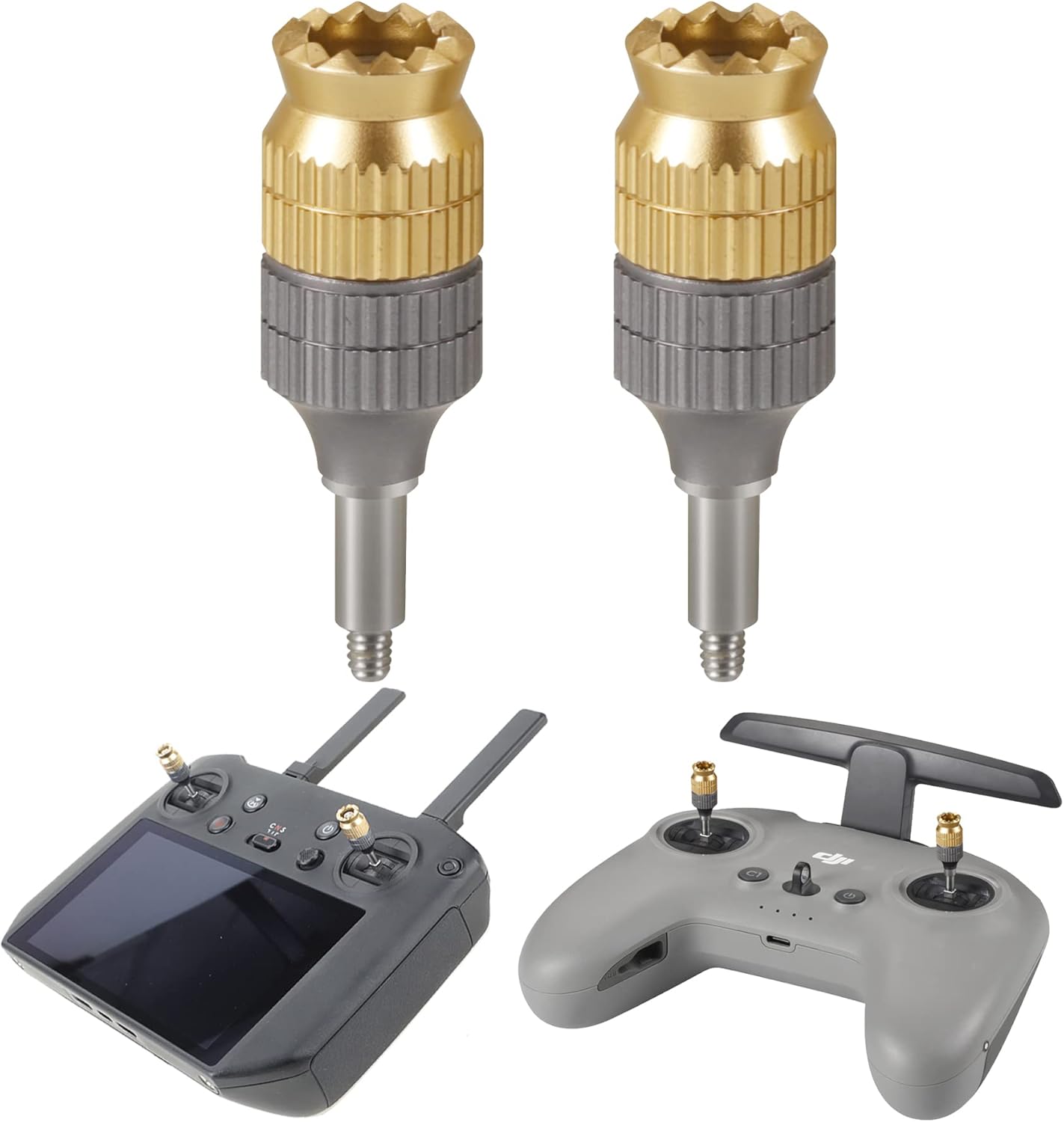 Hanatora Extension Joystick Stick for DJI FPV Remote Controller 3 2,Neo,Avata 2,RC Pro, Metal Control Extender Joysticks,Long Thumb Sticks Replacement Accessories