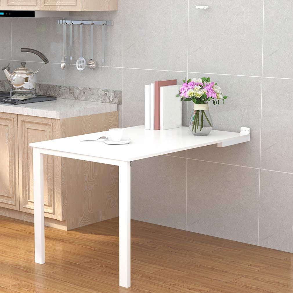 KDDEON Invisible Wall Mounted Drop-Leaf Floating Folding Table,Multi-Function Home Office Workbench,Kitchen Dining Table,Convertible to Wall Painting,Computer Desk,with Screws (90x60cm/35.5x24in)