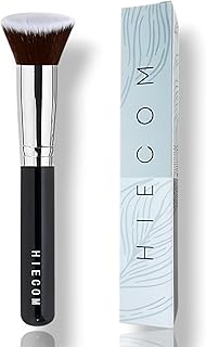 Kabuki Foundation Brush Flat Top - Makeup Tool for Seamless Application of Liquid, Cream, and Powder - Ideal for Buffing, Blending, and Perfecting Your Look