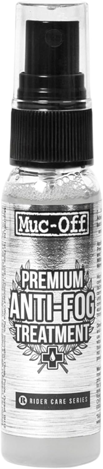Muc-Off Premium Anti-Fog Treatment - Anti Fog Spray for Glasses, Goggles and Visors - Advanced Demisting and Moisture Absorption - 30ml