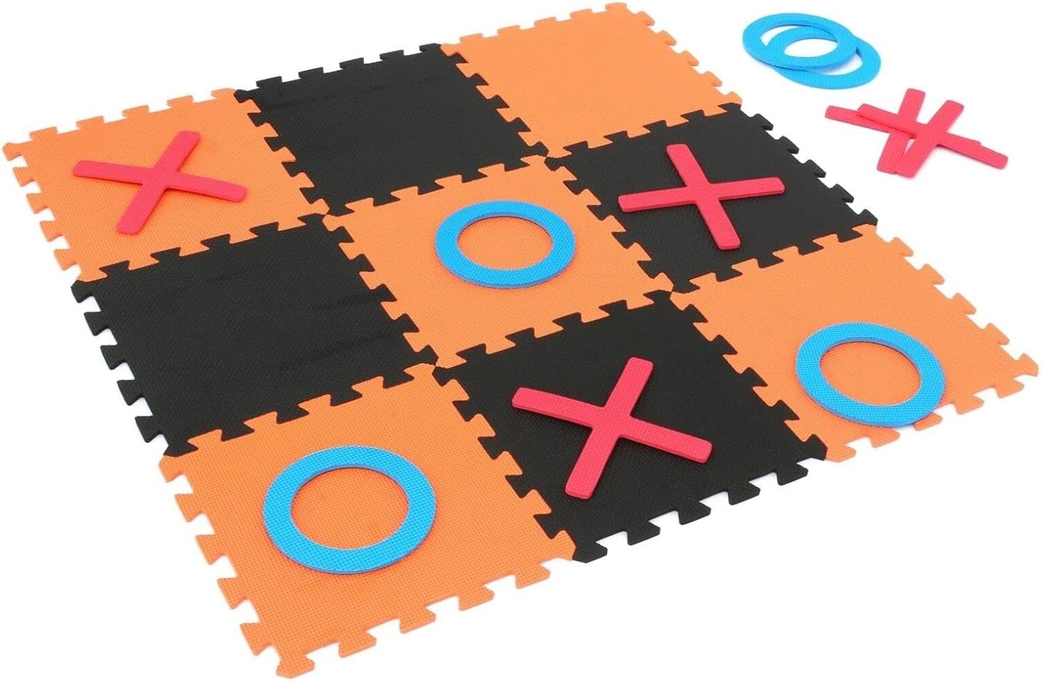 ADEPTNA Giant High Density EVA Foam Noughts & Crosses Indoor and Outdoor Garden Game Mat – Water Resistant and Non-Toxic