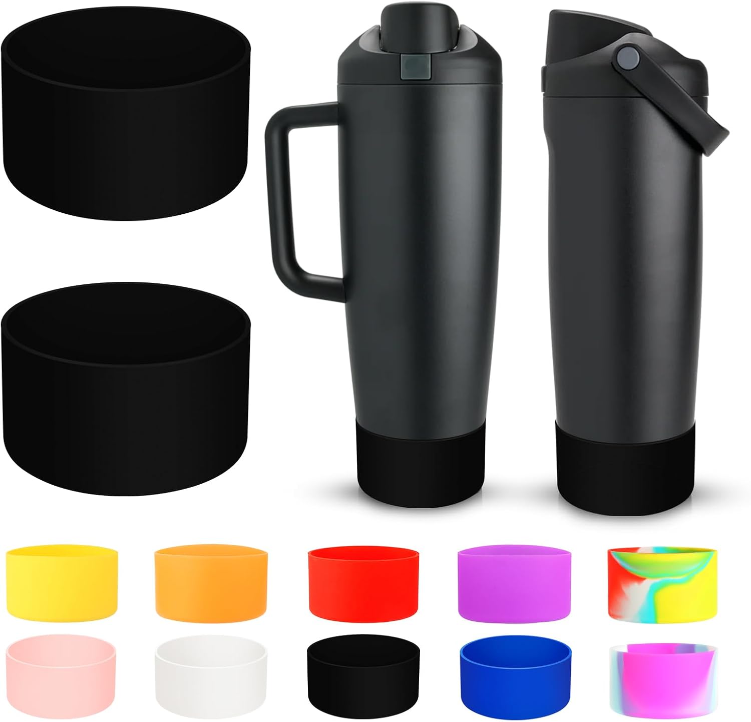 Silicone Boot for Hydrojug Traveler 40 Oz, Accessories for Hydrojug Tumbler 40 Oz, Water Bottle Boot Reusable, Bpa Free - 2 Pack