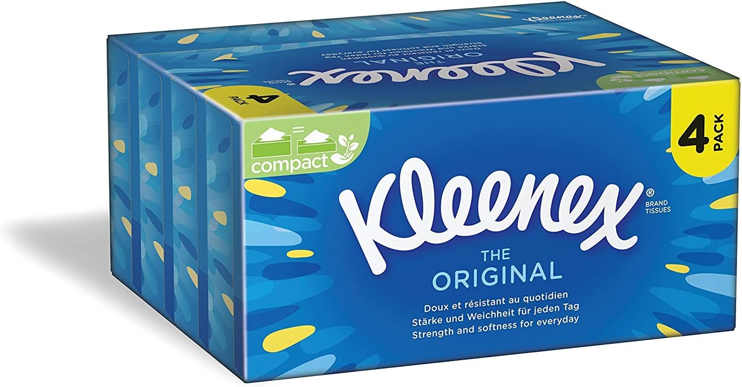 Kleenex Original Tissues Box x 4