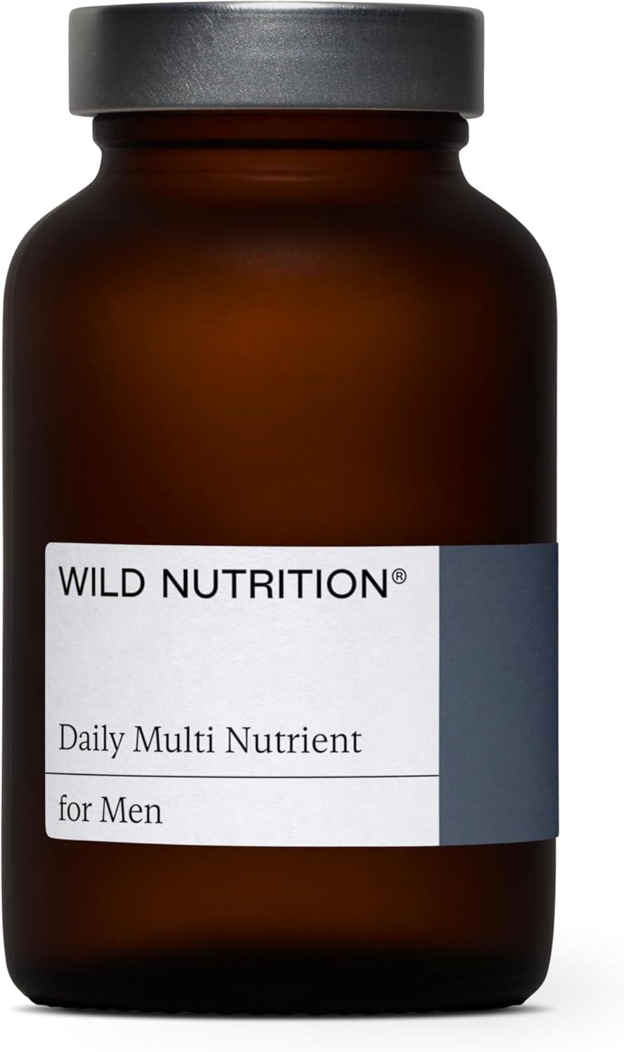 WILD NUTRITION Food-Grown® Men's Daily Multi Nutrient | Multivitamin Tablets for Men | Multivitamin for Men to Support Normal Testosterone, Brain & Nervous System, and Energy Metabolism | 60 Capsules