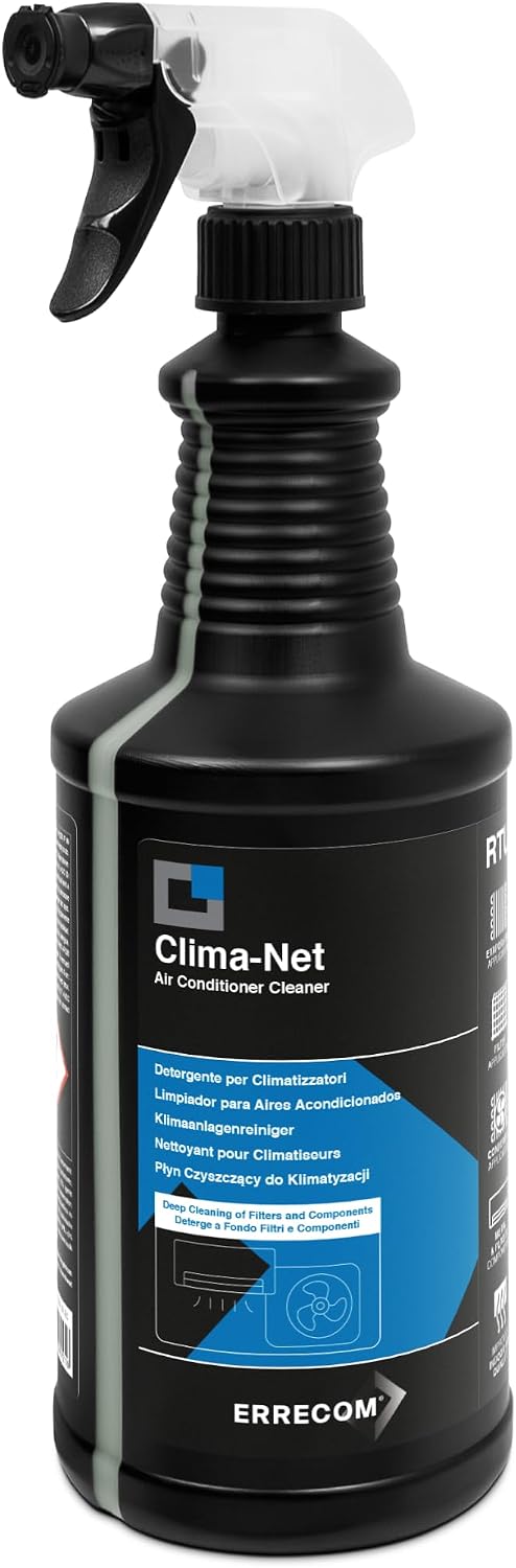 Errecom Clima-Net, Maxi Size 1 Litre, Air Conditioner Cleaner for A/C Filters, Coils and Outdoor Units