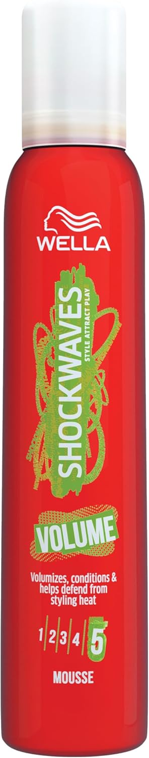 Wella Shockwaves Volume Mousse, 200ml
