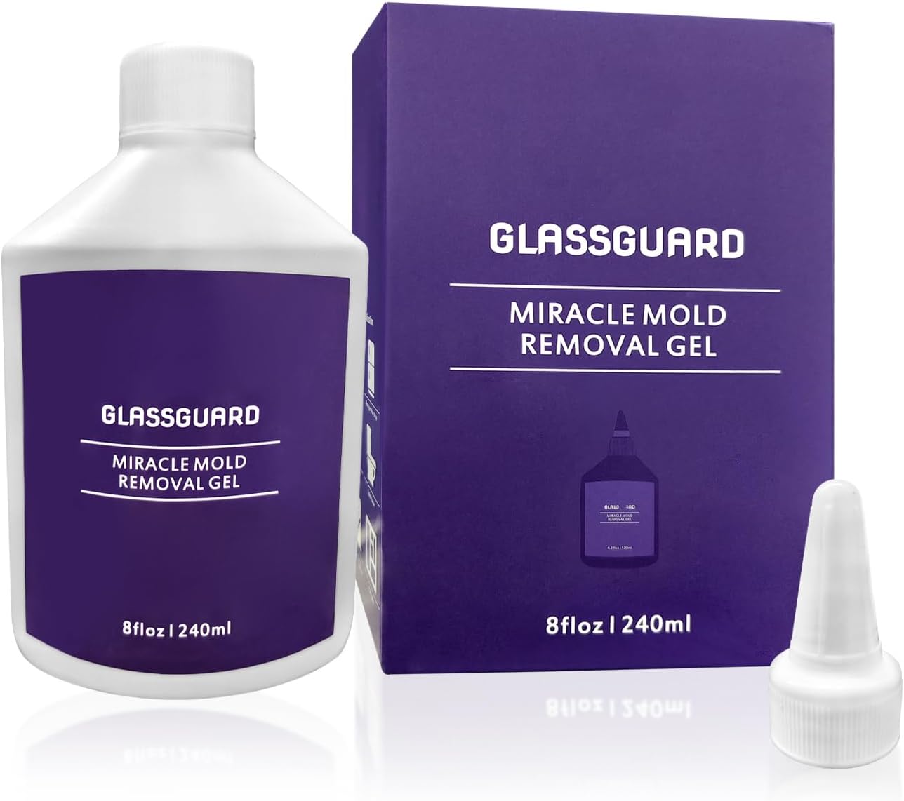 KXC Mold Cleaner for Bathroom Shower -Miracle Mold Cleaner Gel for Kitchen，Active Mold Stain Remover Gel，Grout Cleaner for Bathtub/Glass/Tile & Silicone Surfaces.