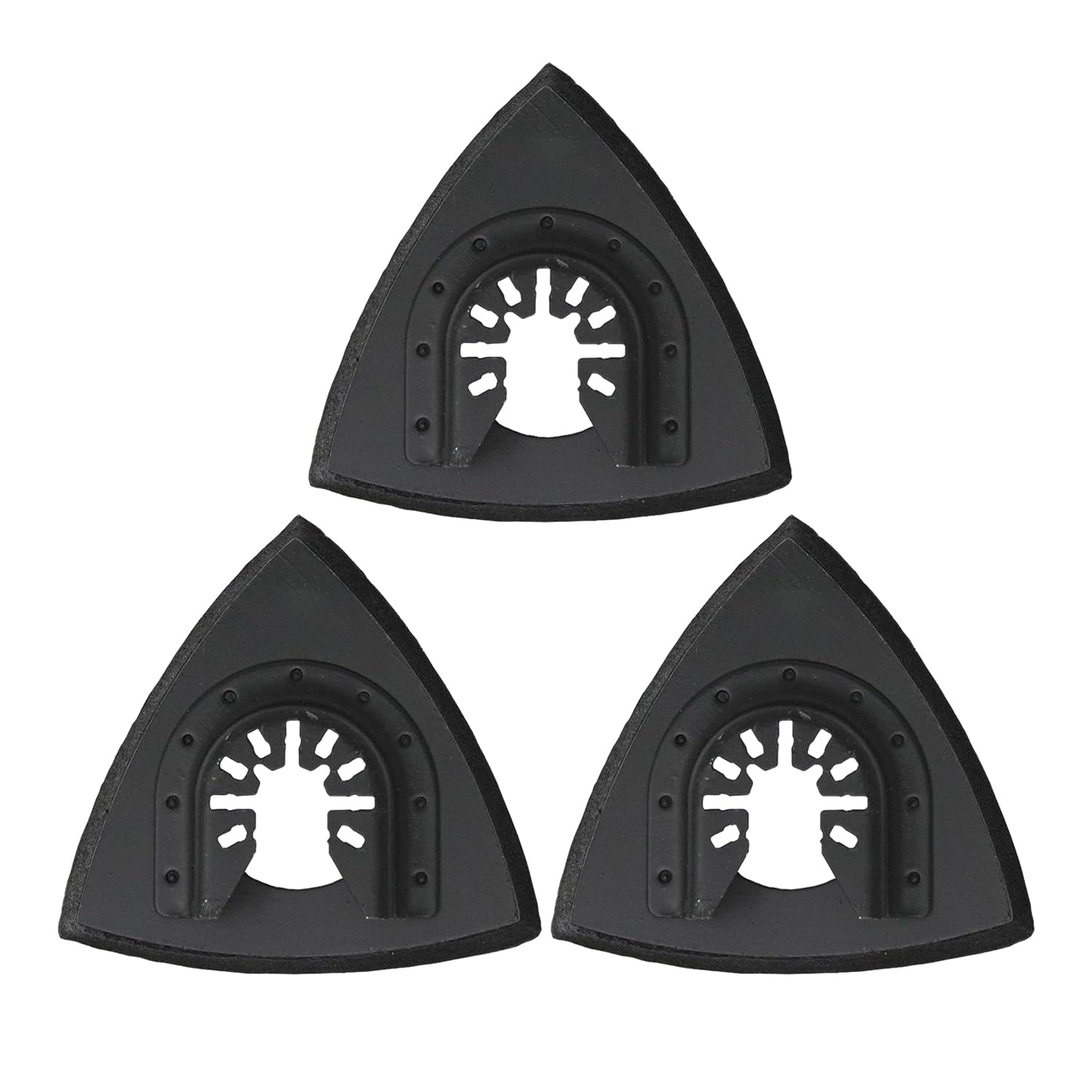 Multi Tool Sanding Pad, 3 Pcs 80MM Triangle Sanding Pads Multi-Tool Blades Oscillating Multi Tool Accessories Compatible with Most Of Power Tools