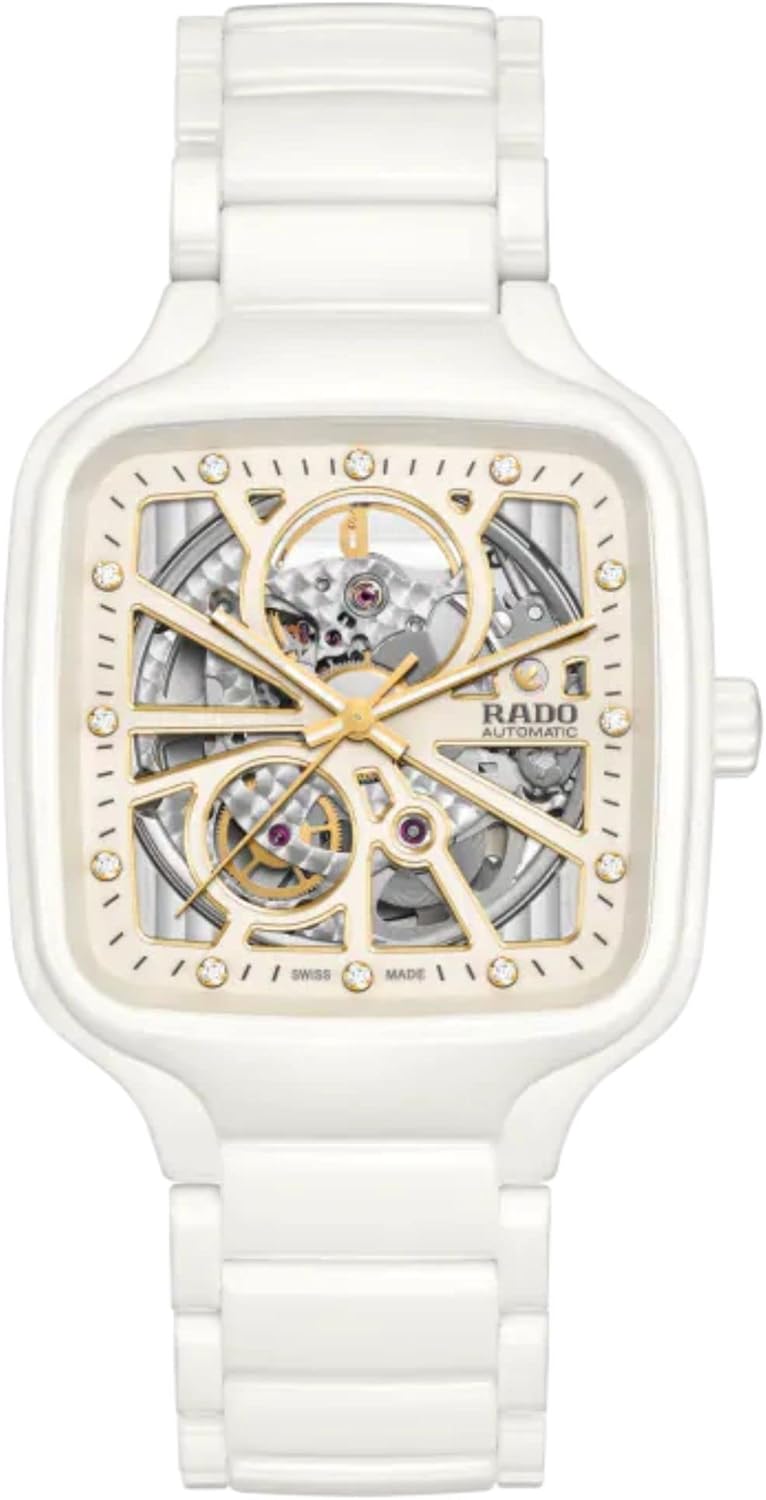 Rado True Square Open Heart Automatic White 38 mm