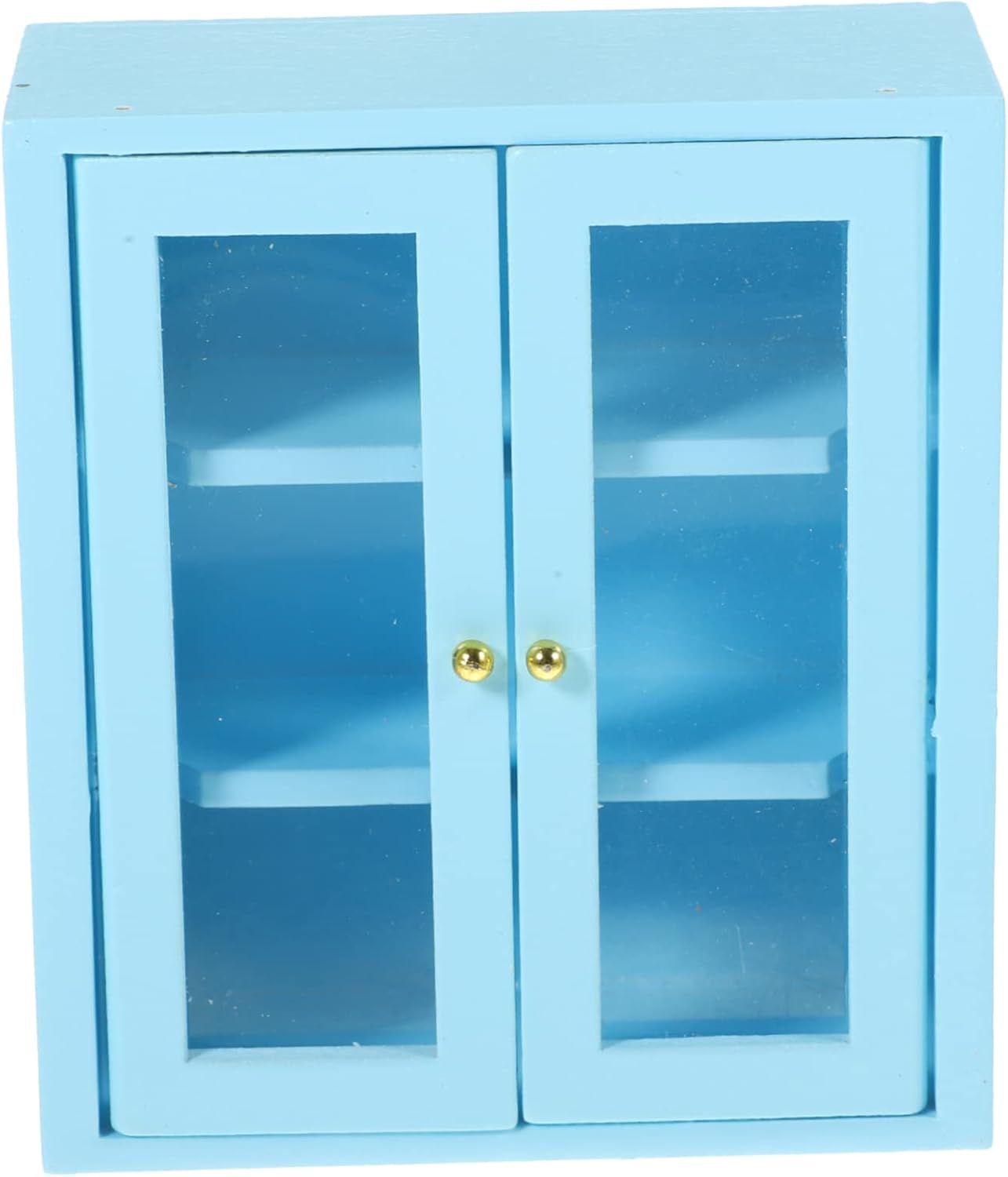 TOYANDONA Wooden Miniature Cabinet Model Scale Dollhouse Tiny House Decoration for Miniature Furniture Decor and Wall Shelf Display Boys and Girls Playroom