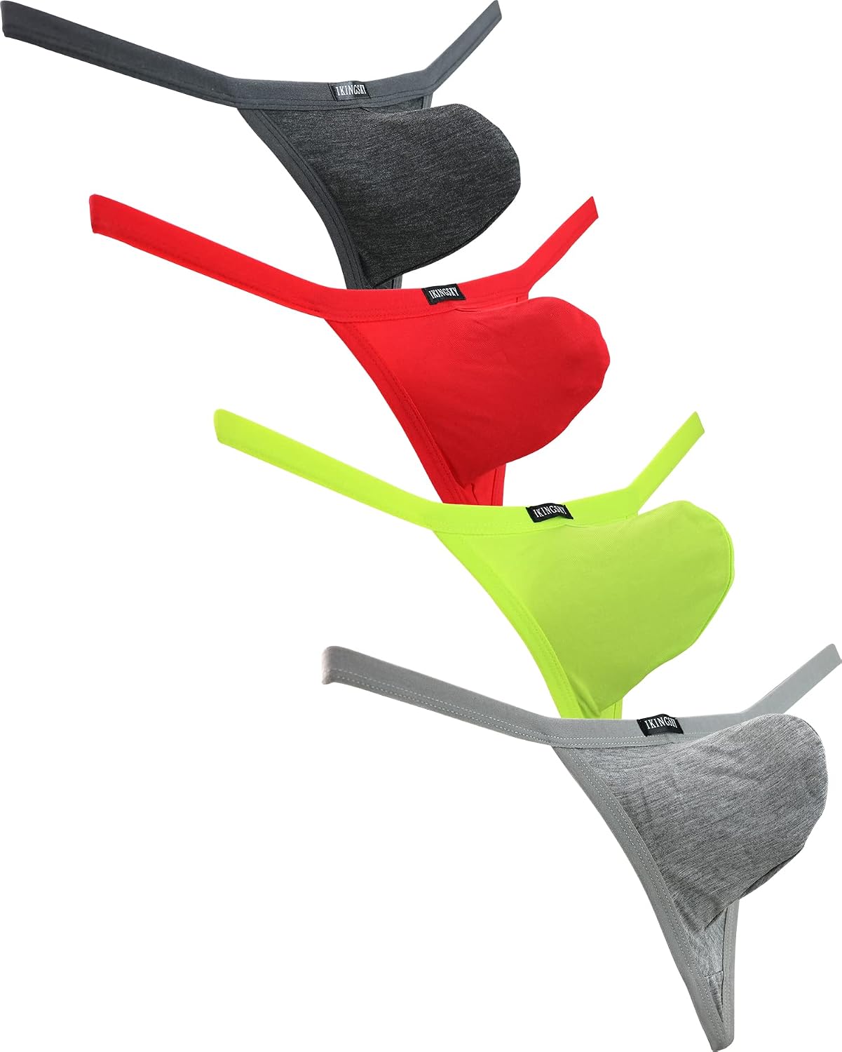 iKingsky Men's Modal G-string Underwear Sexy Pouch Y-back Thong Panties