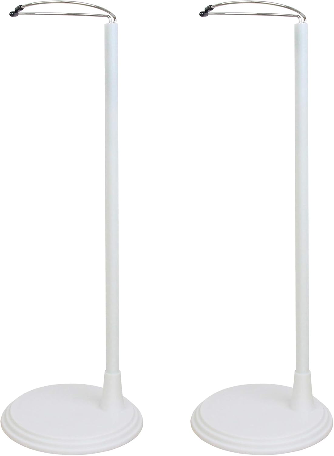 ZITA ELEMENT 2 Pcs Adjustable Doll Stand Support Base for 14-18 Inch Doll - White Doll Holder
