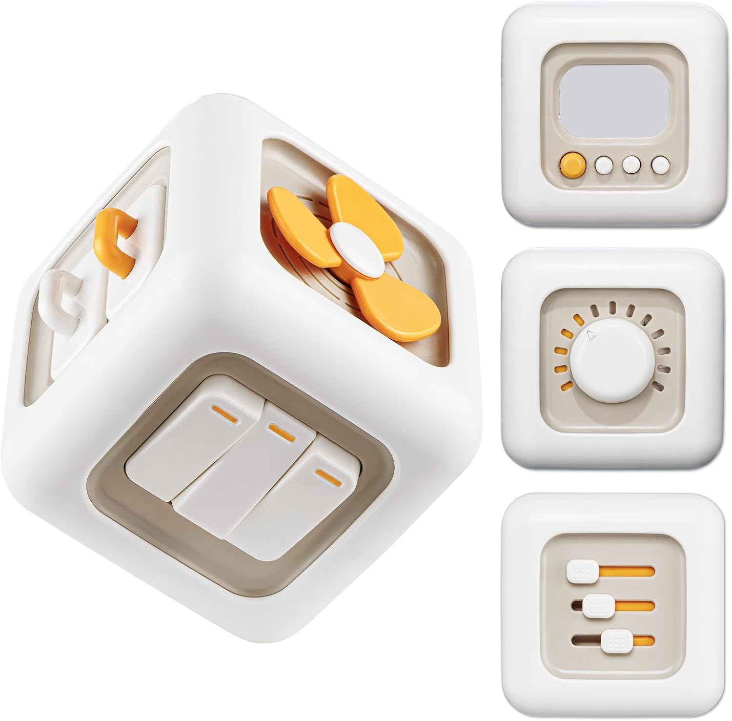 Sensory Toys for Toddler 1-3|Montessori Cube for 1 Year Old Boy|Travel Toy for 12-18 Months Baby|Busy Activity Cube for Fine Motor Skill Learning|Birthday Gift for 1 Year Old(1 PCS)