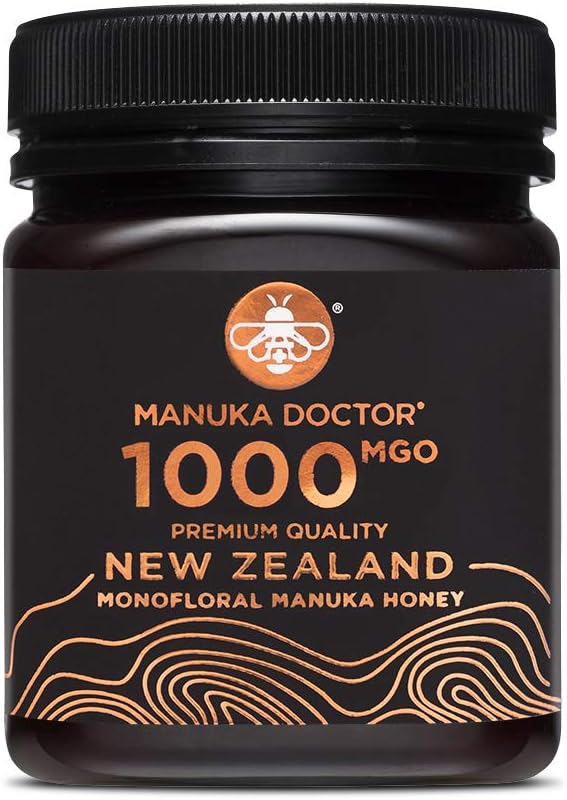 MANUKA DOCTOR - MGO 1000 Manuka Honey Monofloral (250g) 100% Pure New Zealand Honey. Certified. Guaranteed. RAW. Non-GMO