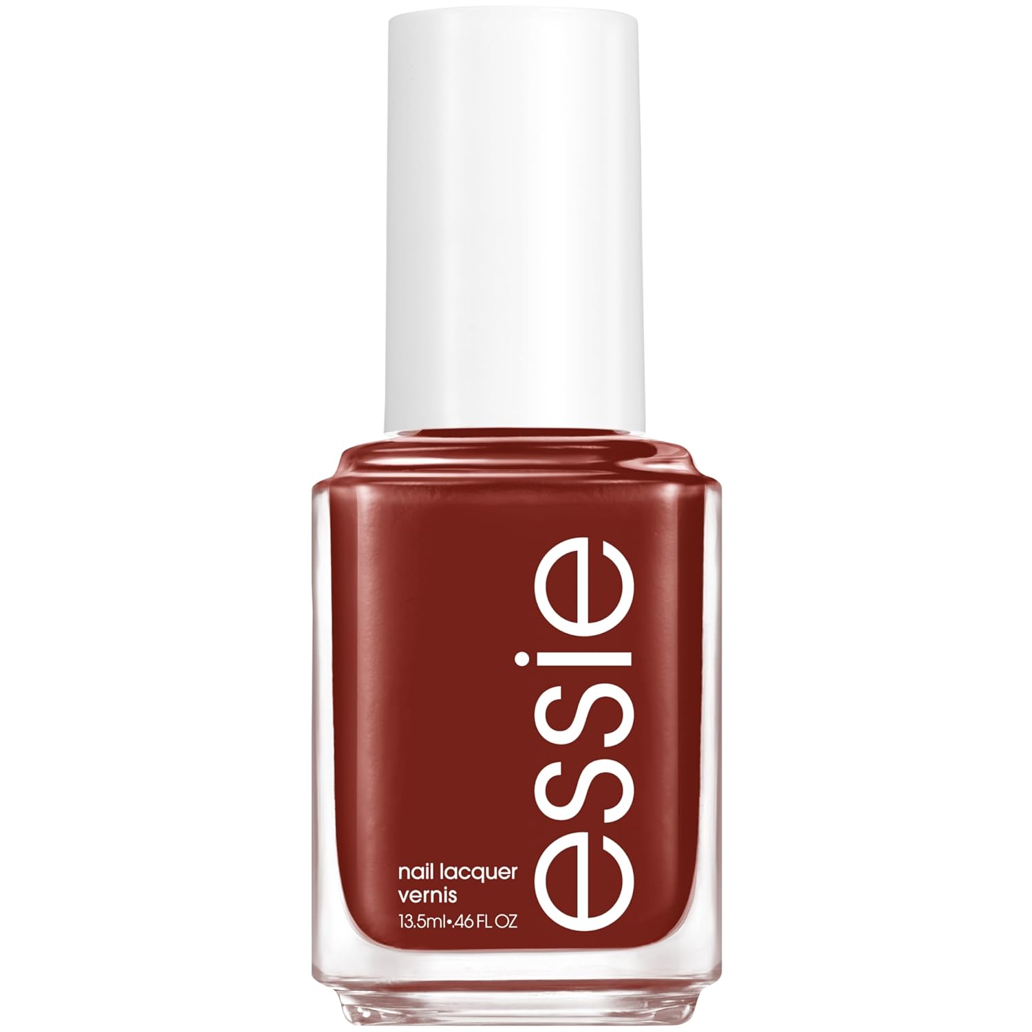 essie Nail Polish, Salon-Quality Deep Red-Brown Nail Polish, Vegan, Bed Rock & Roll, 0.46 fl oz