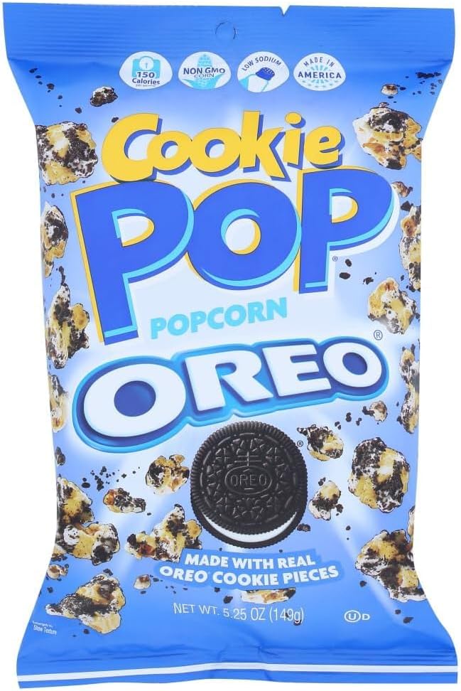 FIZZYBERRIES COOKIE POP Oreoo Pieces Cookie Coated Popcorn Made with 149g