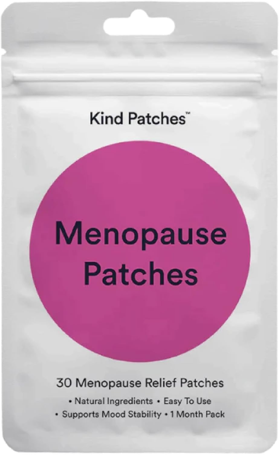 Kind Patches | Menopause Patches | Menopause Symptoms Relief Support | Botanical Plant-Based Formula with Black Cohosh Root, Curcumin & Dong Quai Root | 30 Vegan Patches