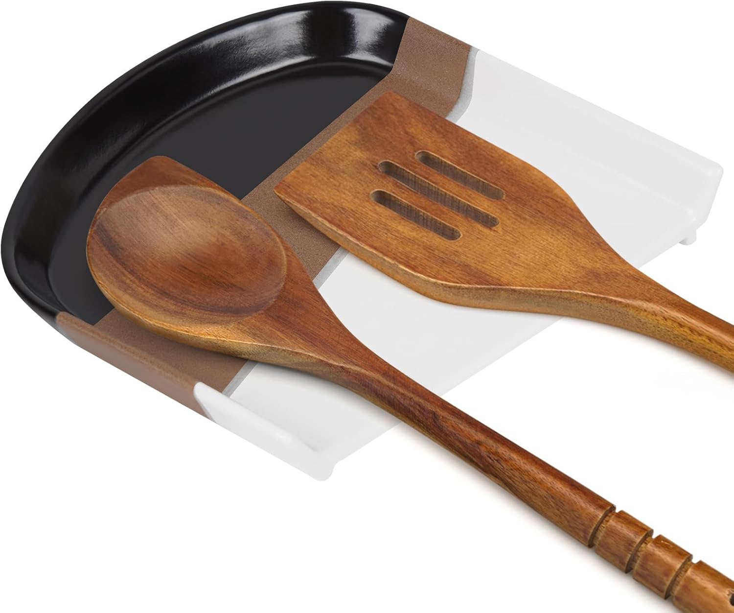 Spoon Rest for Stove Top, Spoon Holder for Stove, Ceramic Spoon Rest for Kitchen Counter, Large Kitchen Spoon Rest, Farmhouse Spoon Rest. ZSHLXM