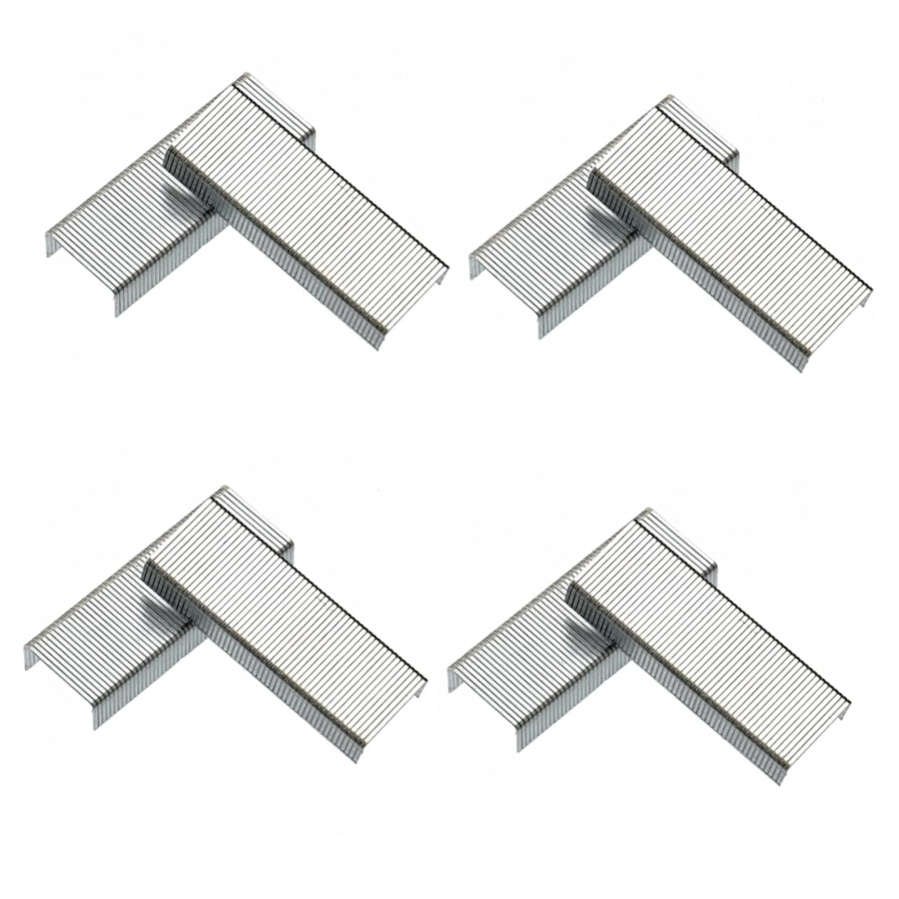 ERINGOGO 4pcs Heavy Duty Staples 24/6 6mm Galvanized Set Light Duty Stapler Refills for Machines