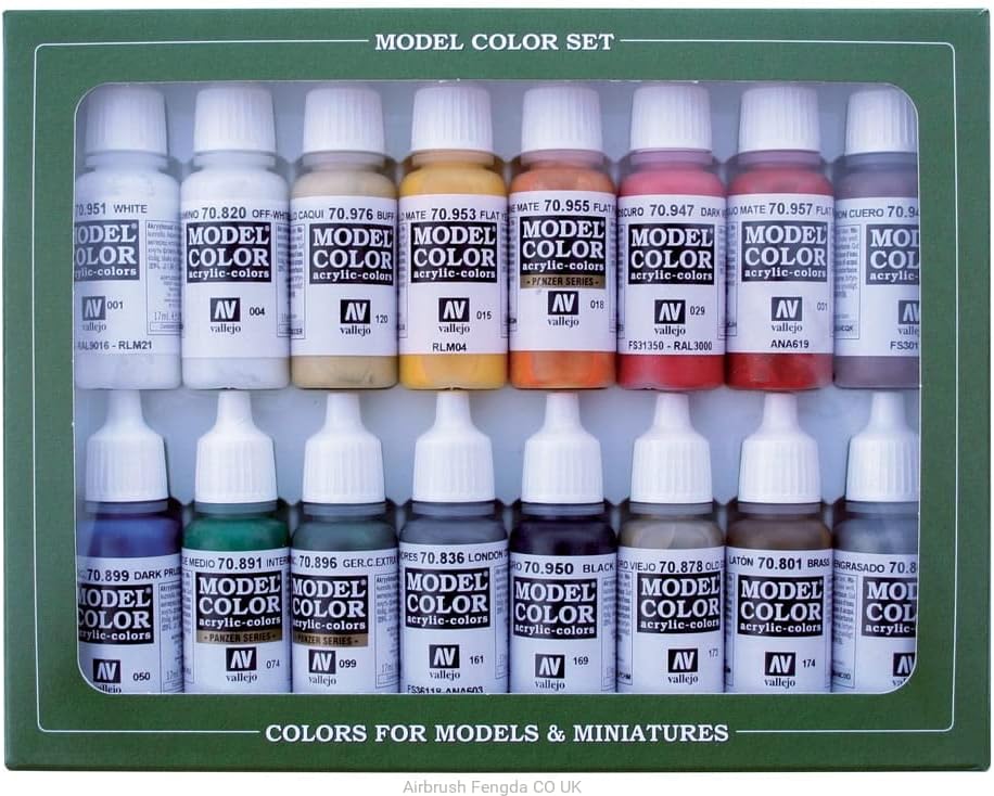 Vallejo VAL70149 AV Model Color Set-French Age 14+ & British Napol (x16), Various, 16 Count (Pack of 1)