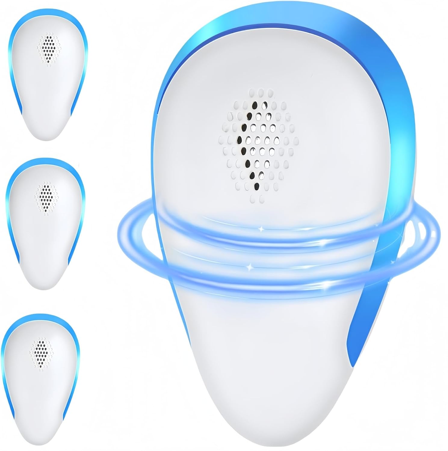 2025 Upgraded Version Ultrasonic Pest Repeller, Powerful Mouse Repeller plug in Pest Control for Rats, Rodent, Mice, Bugs, Mosquito, Spider, Ant Repellent Harmless To Pets And Human (4 Packs) (Blue)