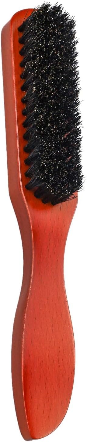 HXMJIED Boar Bristle Hair Brush for Men,Wooden Beard Brush Male Mustache Comb Multifunctional Men's Shaving Brush Facial Hair Brush