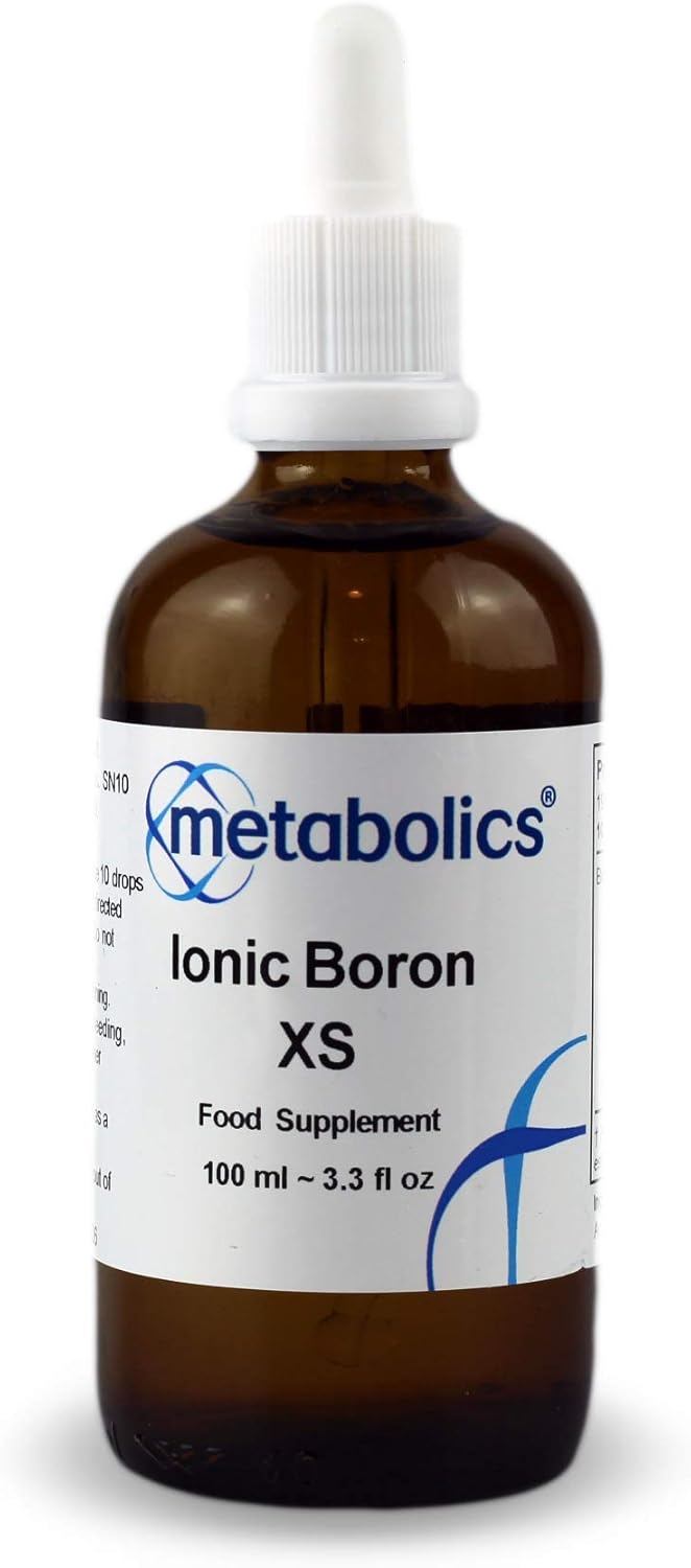 Metabolics Ionic Boron Liquid | Extra Strong | 100ml Bottle | Trace Mineral Liquid