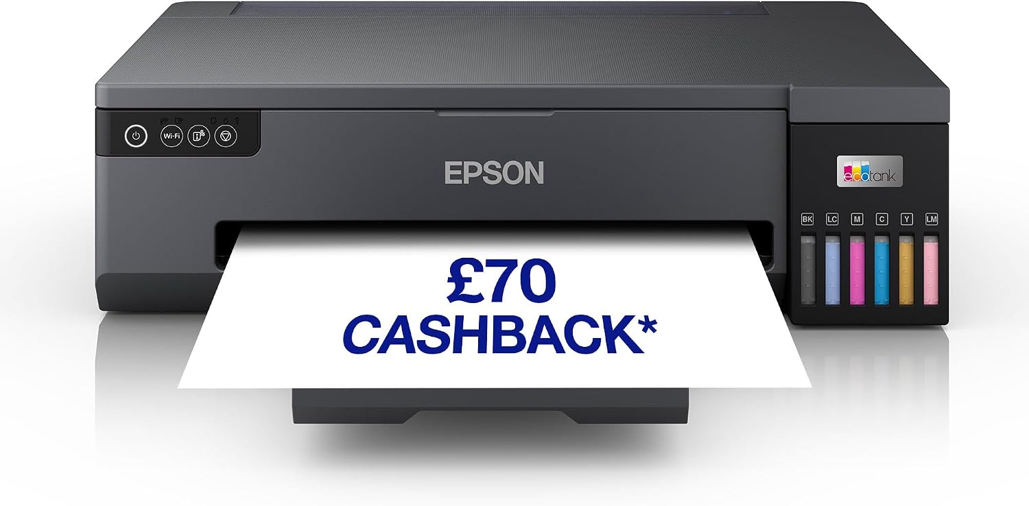 Epson EcoTank ET-18100 Ink Tank Printer | Photo Printing | 6-Colour Inks | Wireless | A3+| Print to CD/DVD & PVC ID Cards | Speciality Media Feed up to A3+