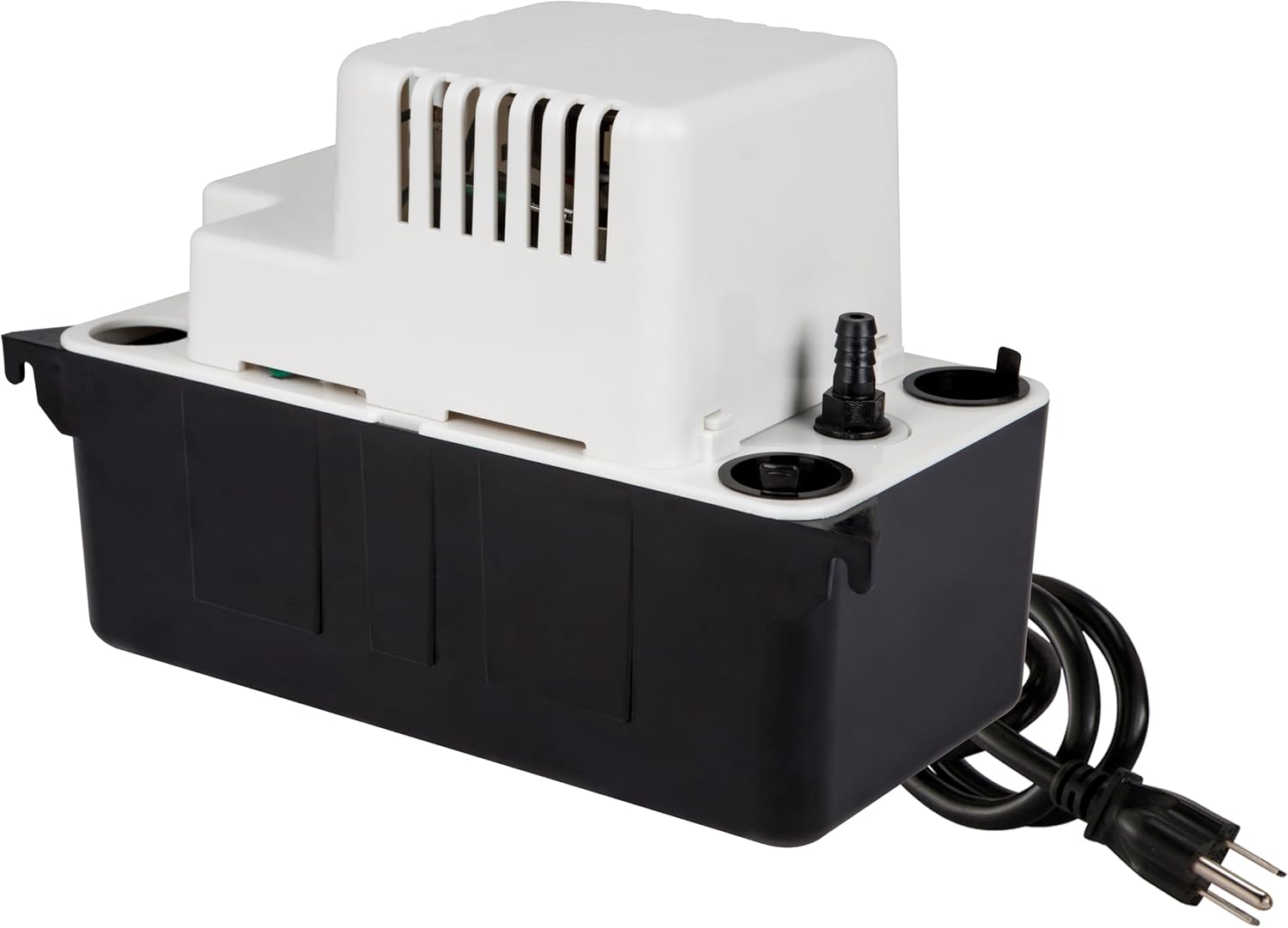 Little Giant VCMA-15UL 115 Volt, 65 GPH, 1/50 HP Automatic Condensate Removal Pump for HVAC/Refrigeration Systems/Dehumidifiers (no safety switch), 6-Foot Cord, Black/White, 554401