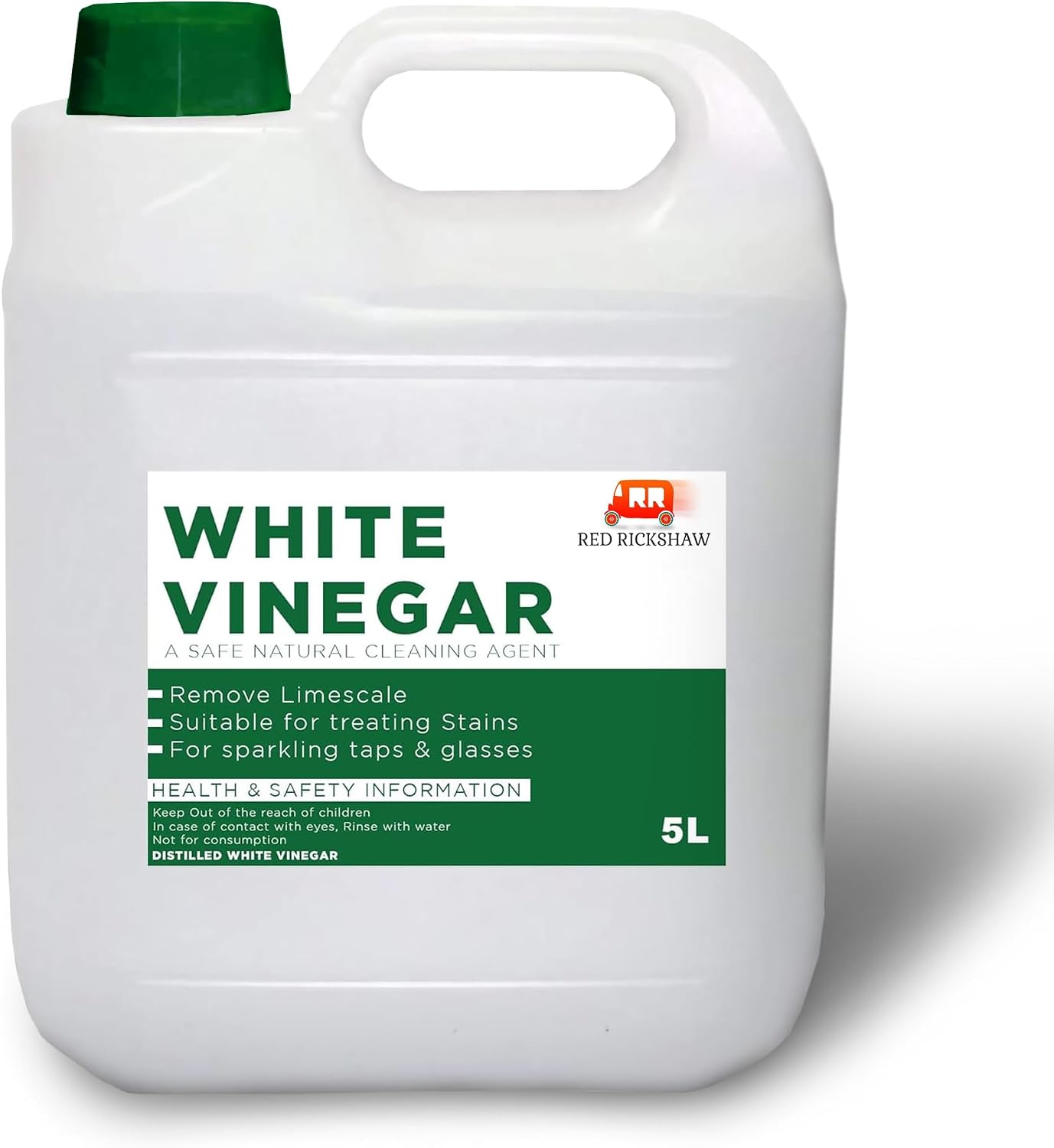 Golden Swan - White Vinegar - for Cleaning, Pickling, Marinating & Cooking - Distilled White Vinegar- 5 Litre Bottle (1 Pack)