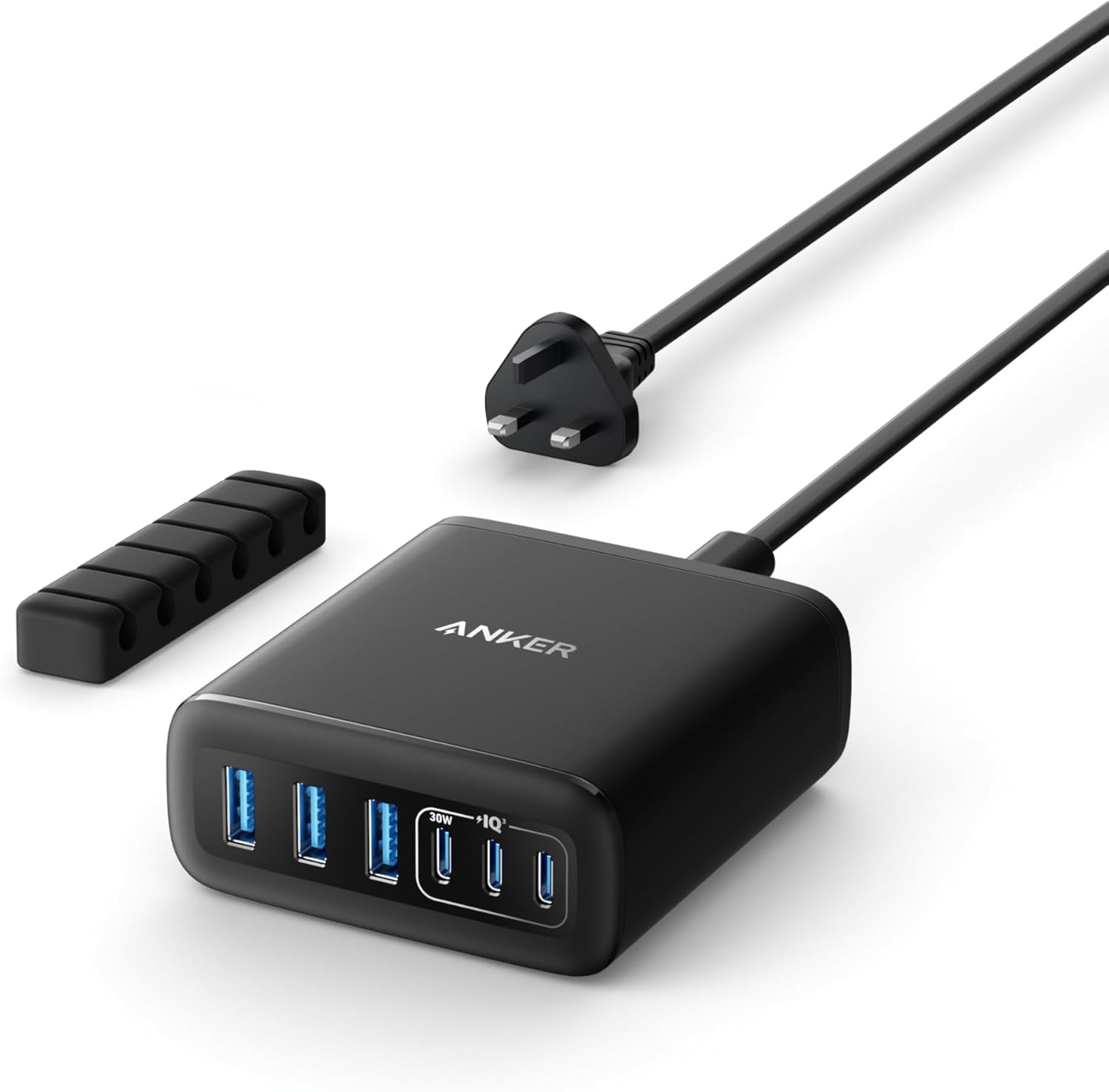 Anker USB C Charger, 6 Port Charging Station with 112W Power, for iPhone 16/15/14/13/12 Series, MacBook, Galaxy, iPad, and More (Cable Not Included)