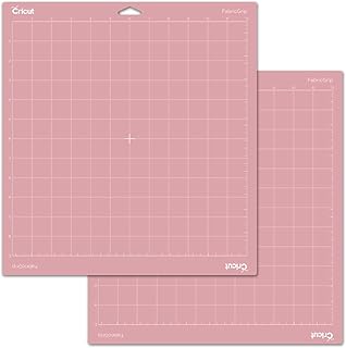 Cricut FabricGrip Adhesive Cutting Mat 12" x 12", High Density Fabric Craft Cutting Mat, Made of Material to Withstand Increased Pressure. Use For Cricut Explore/Cricut Maker, (2 CT)