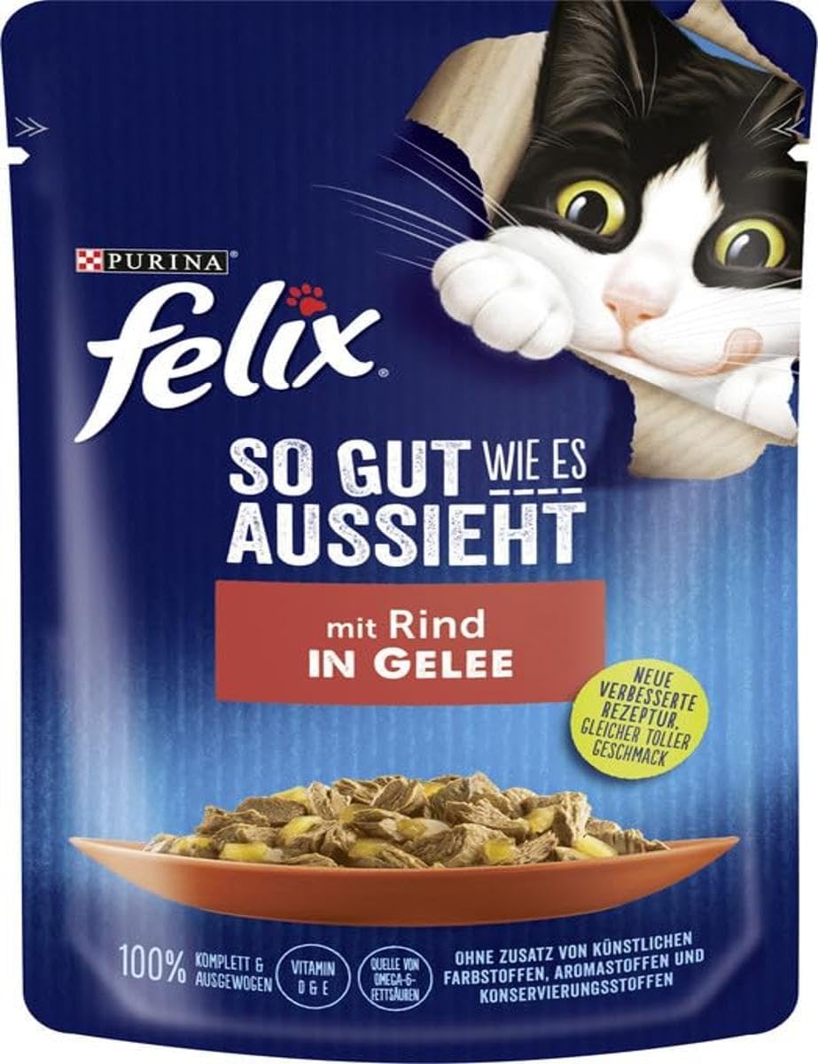 Felix Wet Food for Cats Nestle NIEMCY DE 85G SASZ.SO Gut WOIODOWINA / 24