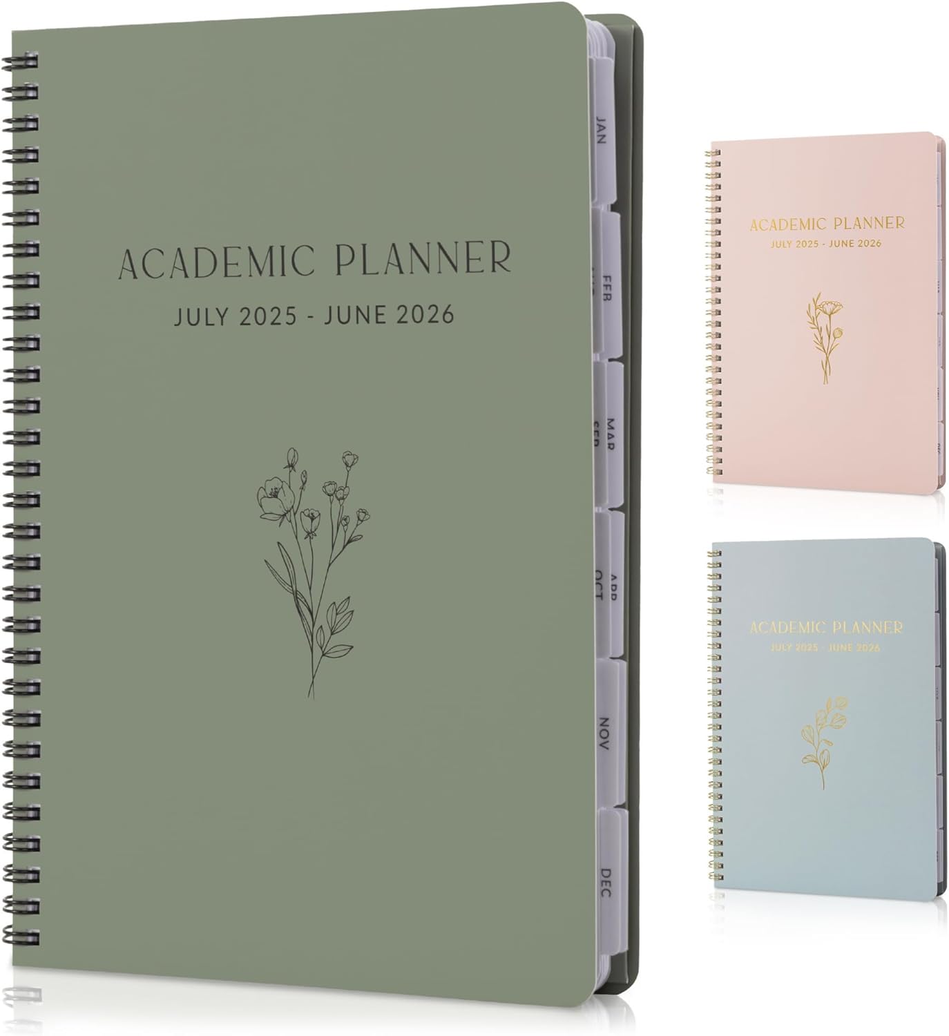 Aesthetic 2025-2026 Academic Planner - A Beautiful 7" x 10" Daily Planner for Women or Men with Weekly & Monthly Spreads For The 25-26 School Year - Runs From July 2025 - June 2026