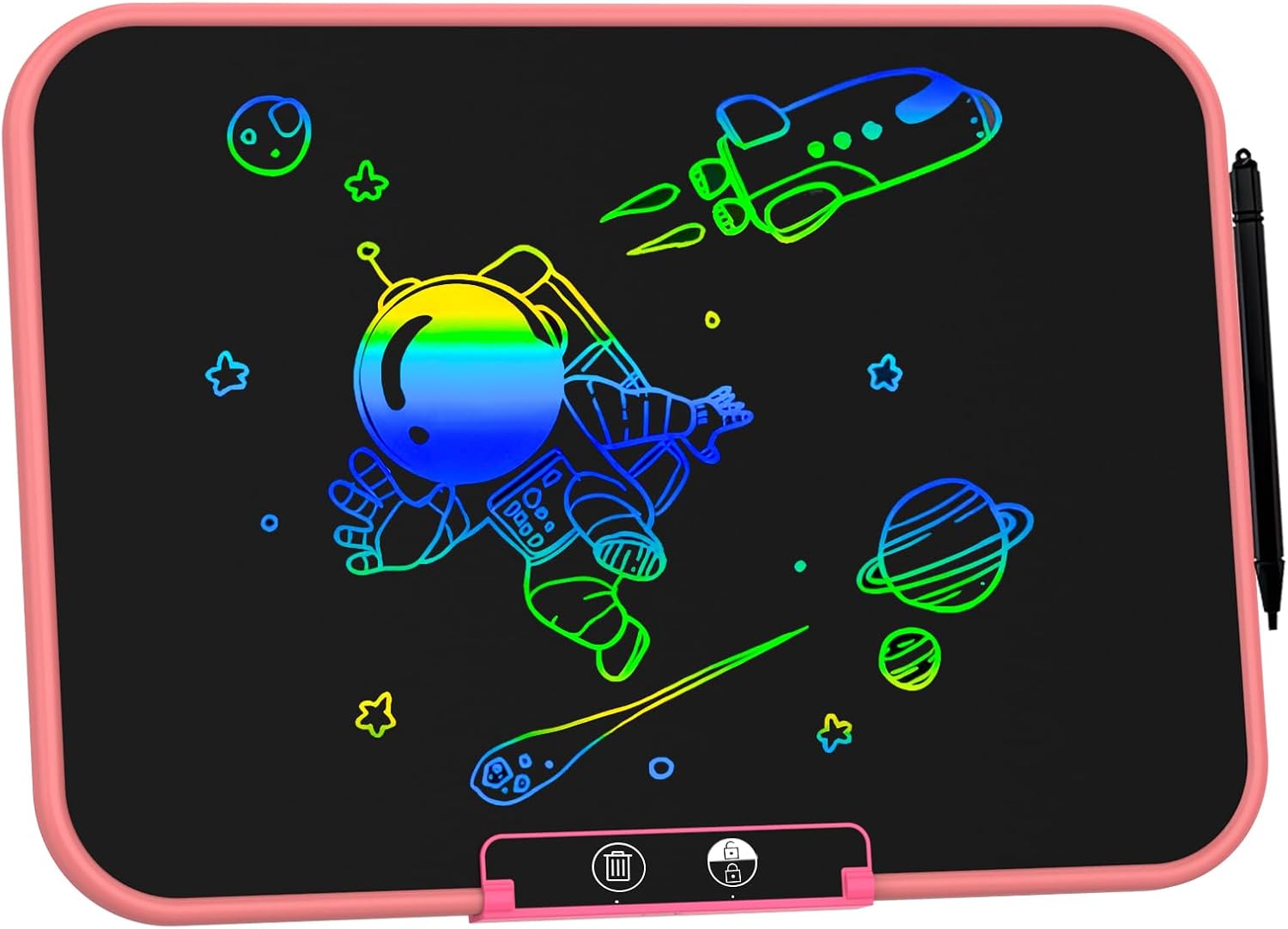 Topfree 13 Inch LCD Writing Tablet for Kids, Reusable Doodle Board with Magnetic Stylus Pen, Electronic Erasable Rechargeable Doodle & Drawing Pads for Kids & Adults, Educational Birthday Gift
