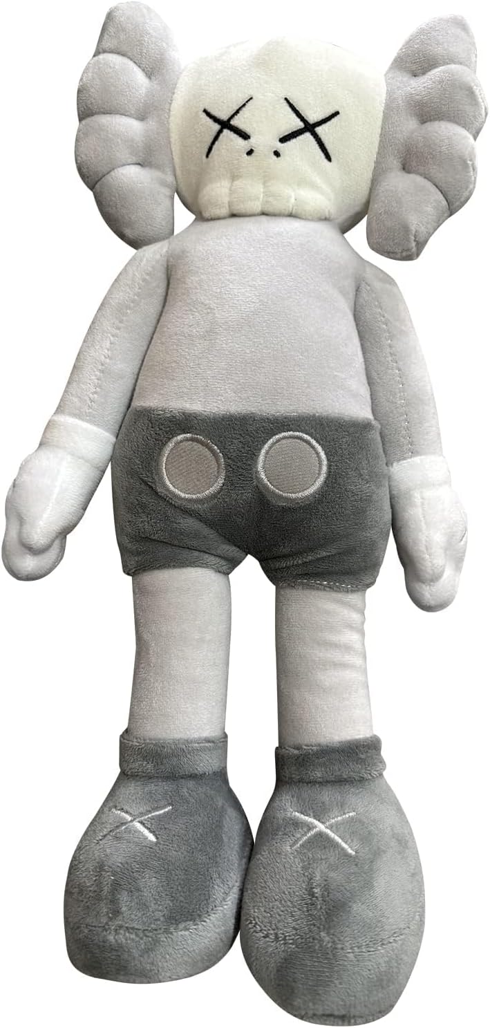 17.7 inch Cute Kawed Figure Plush Toy, Plush Doll/Christmas/Birthday for Party,Can be Used as a Variety Gift (Grey)